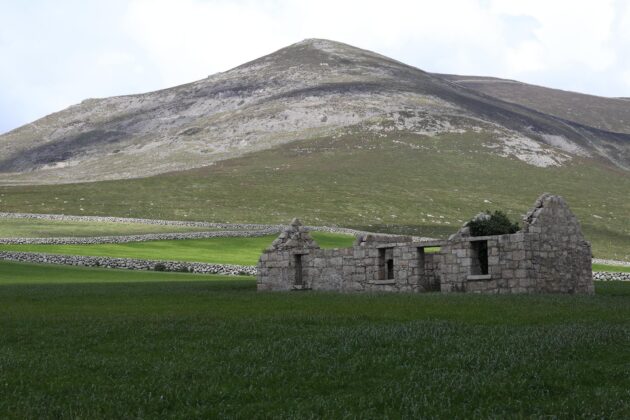 La montagne de Slieve Donard, Belfast, Irlande du Nord