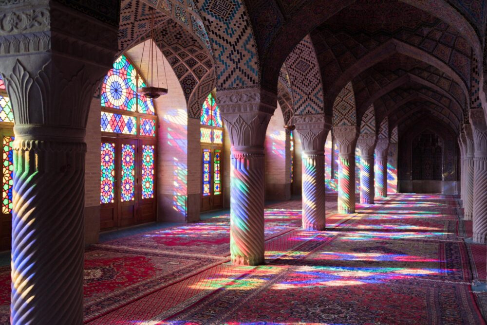 La mosquée Nasir-ol-Molk à Chiraz, Iran