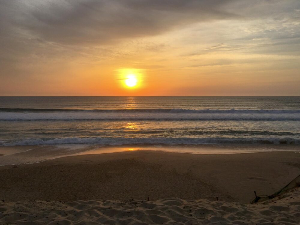 La plage de Contis dans les Landes, France