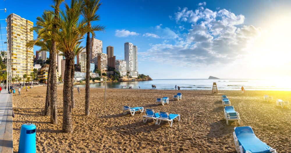 La plage de Levante (Benidorm)