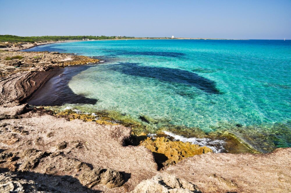 La plage de Punta della Suina