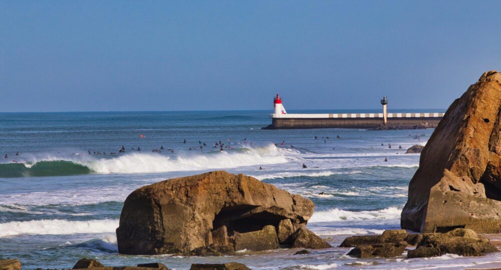 La plage du Santocha dans les Landes, France