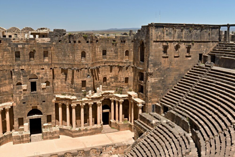 L'ancien amphithéâtre de Bosra, Syrie