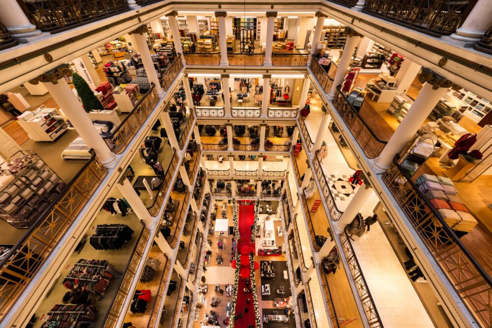 L'atrium de Macy's Chicago