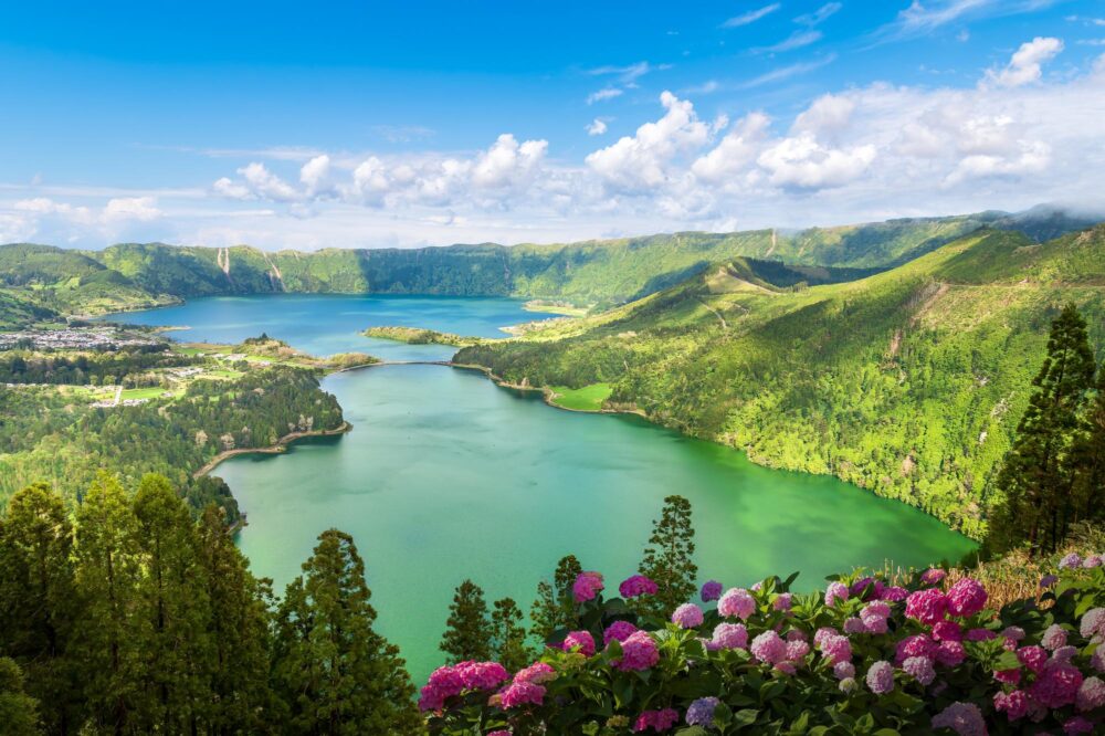 Le Point de vue du Roi donnant sur Sete Cidades, Les Açores