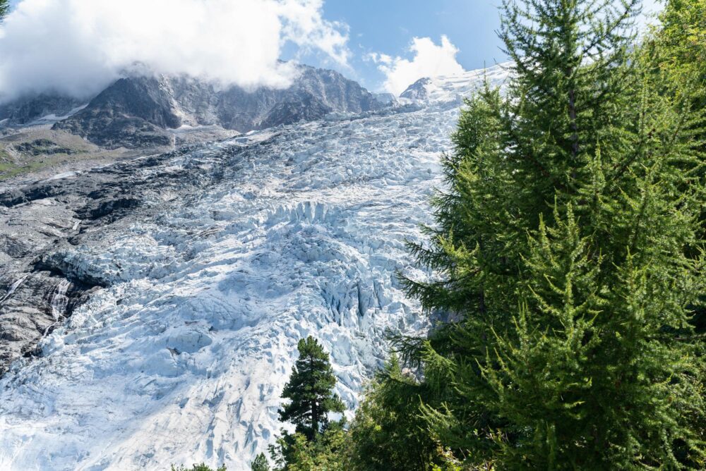 Le glacier des Bossons