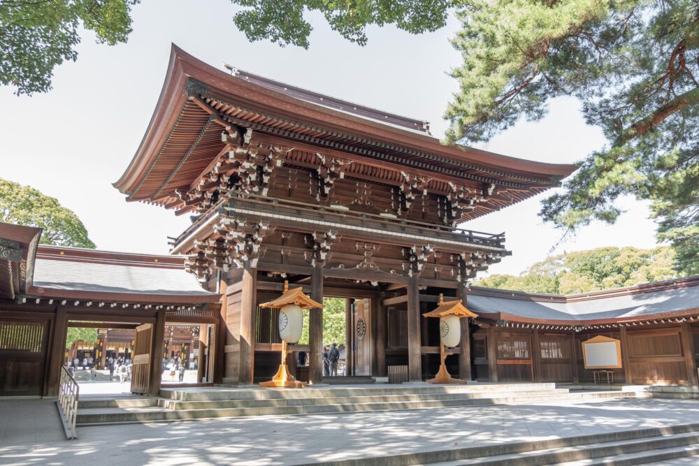 Le sanctuaire Meiji à Tokyo, Japon
