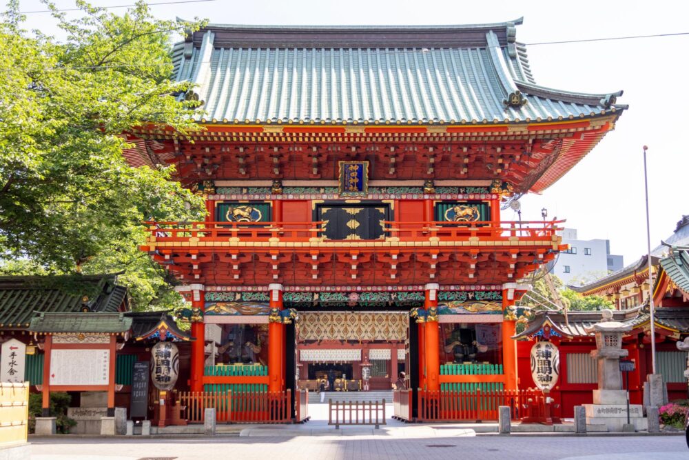 Le temple Kanda Myojin à Tokyo, Japon