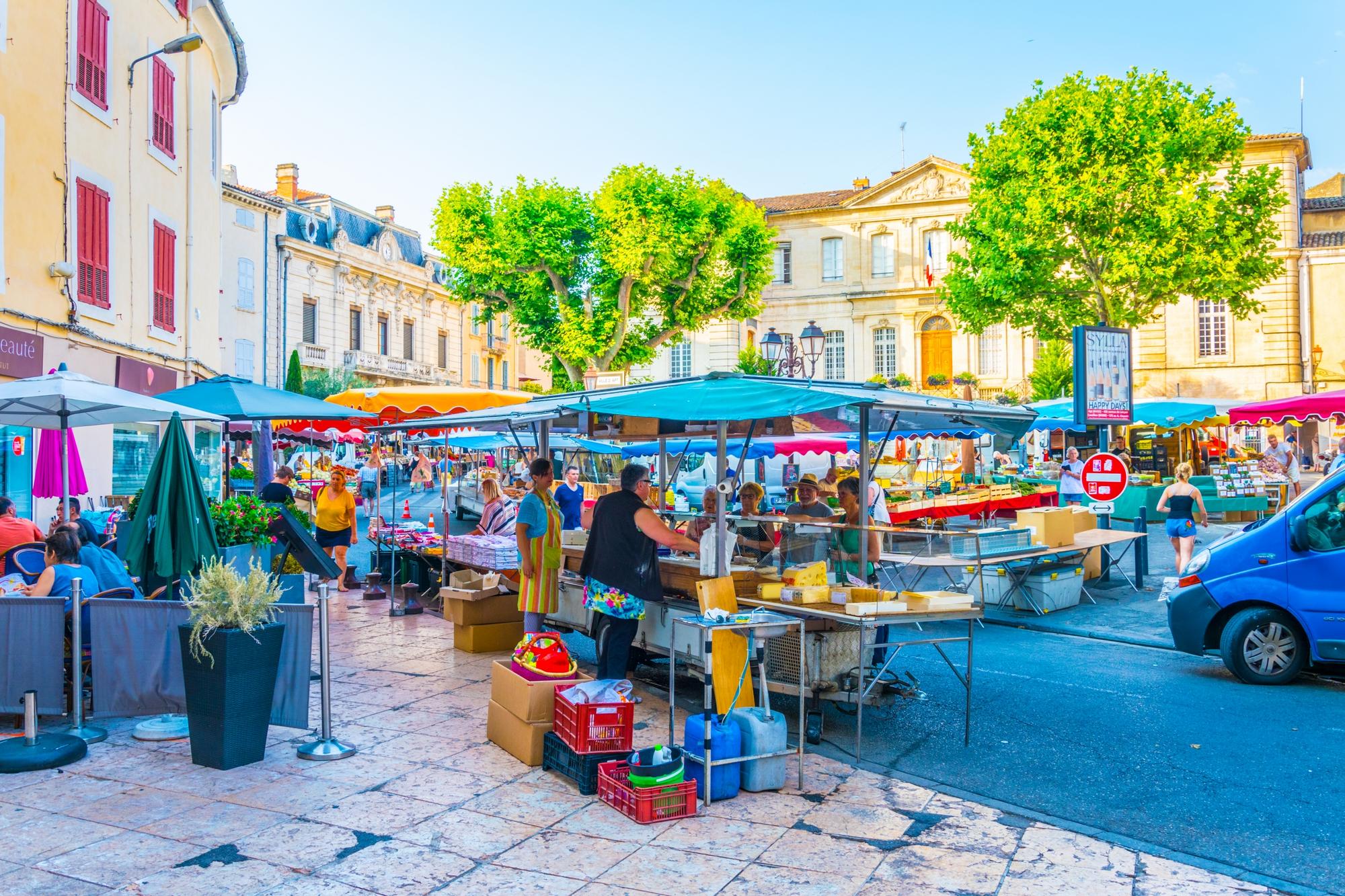 Marché à Apt