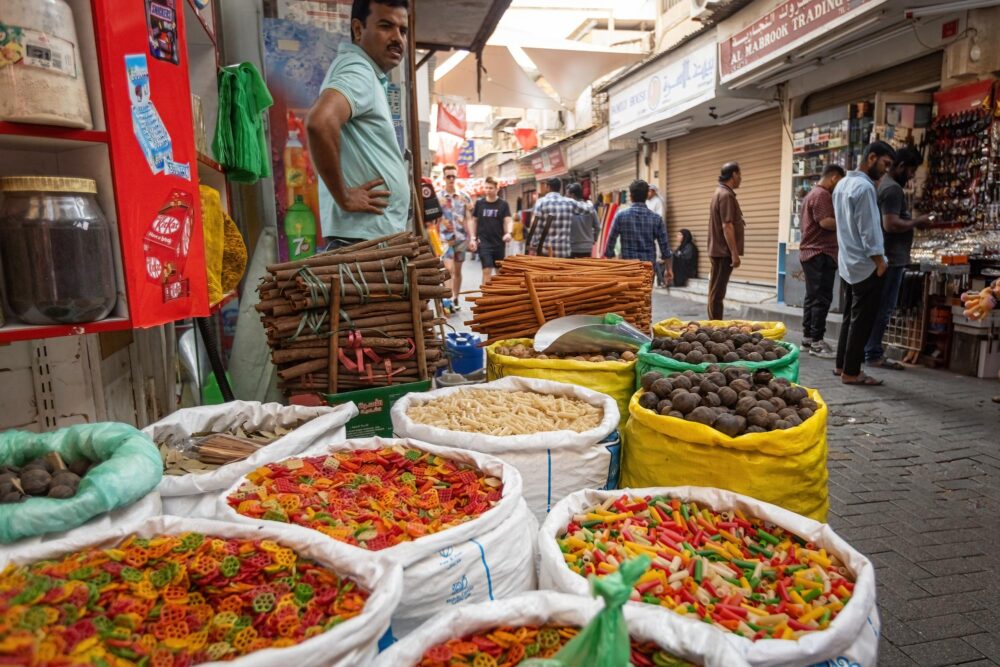 Marché aux épices traditionnelles de Manama au Bahreïn