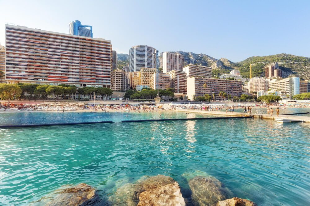 Panorama sur la Plage du Larvotto