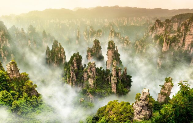 Parc national de Zhangjiajie en Chine