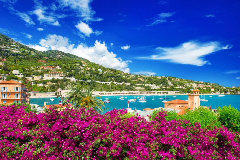 Paysage côtier à Villefranche sur Mer