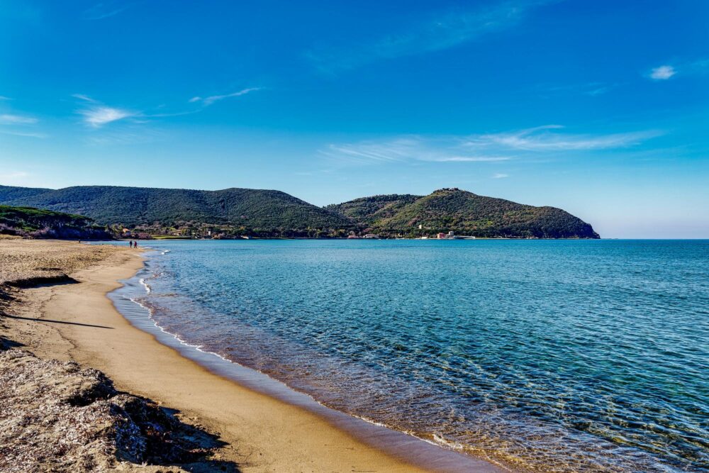 Plage de Baratti en Toscane