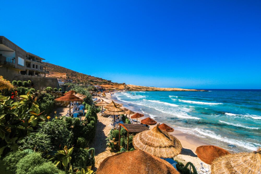 Plage de Hammamet, Tunisie