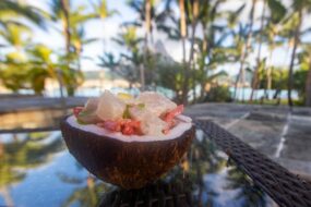 Poisson cru dans noix de coco Nouvelle-Calédonie