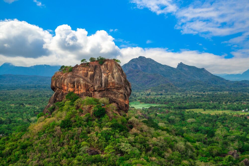 Rocher du lion de Sigiriya au Sri Lanka