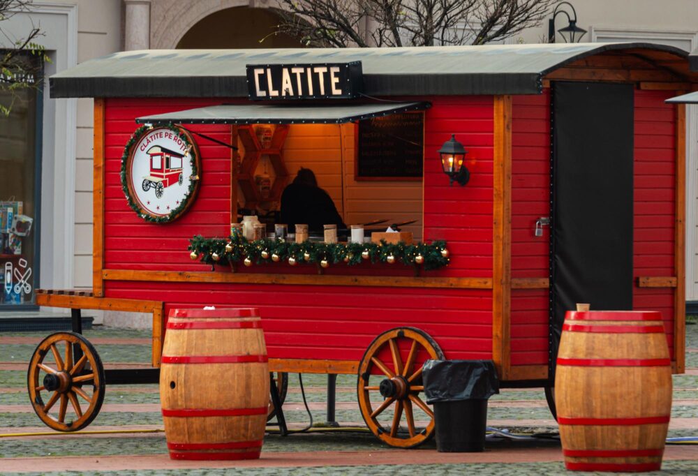 Roulotte servant des Clătites