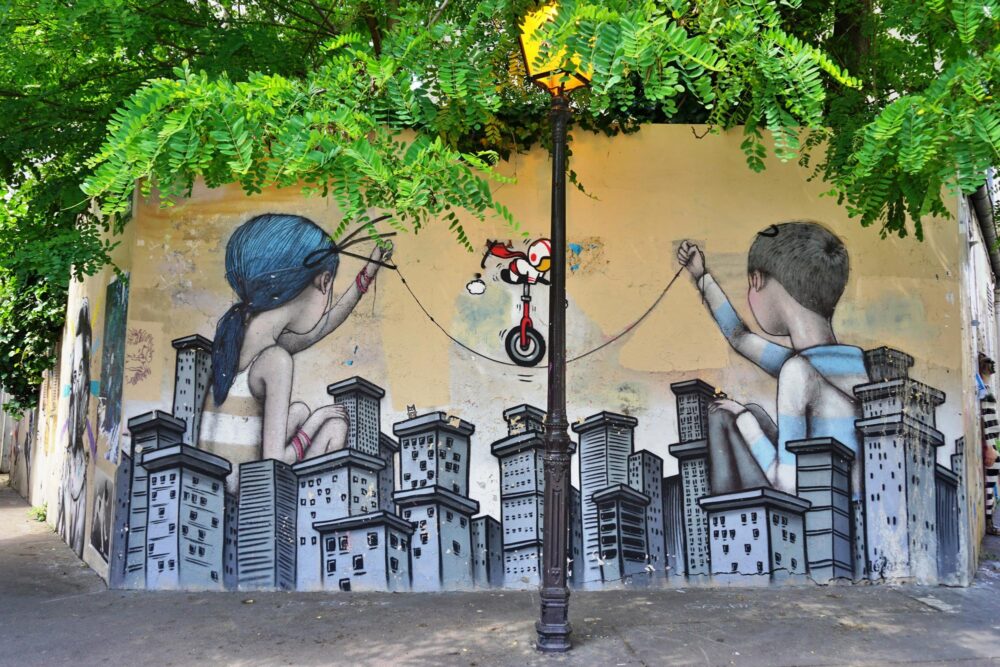 Street art à Paris, France