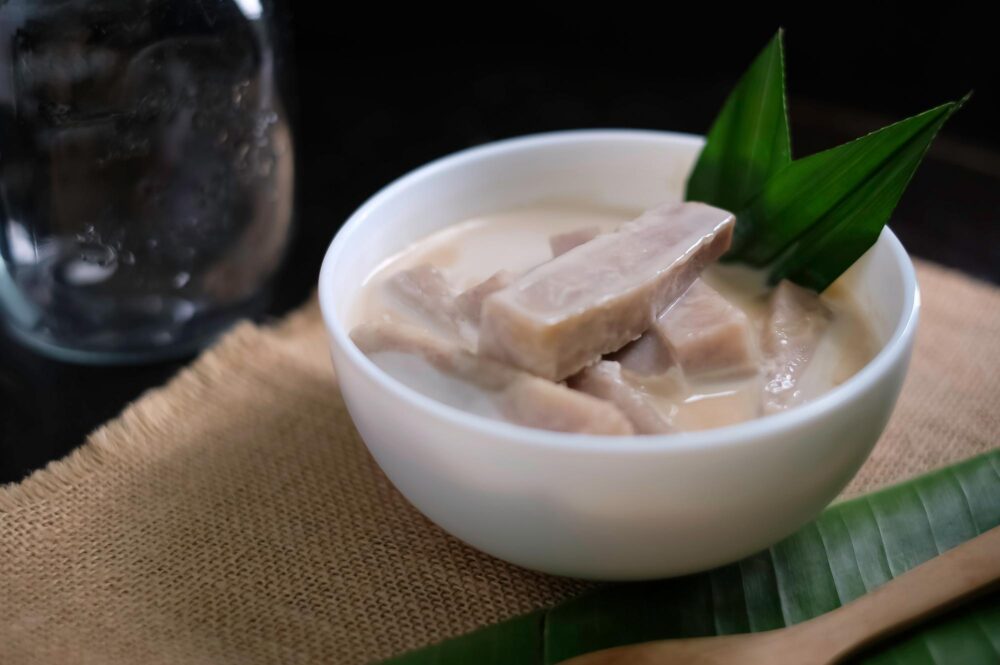 Taro au lait de coco
