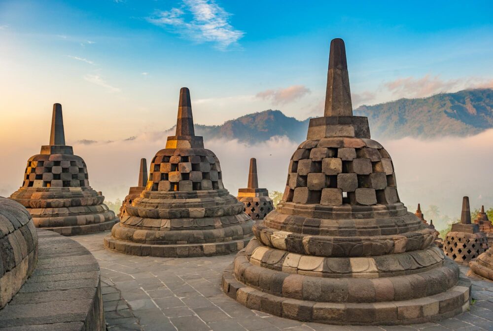Temple de Borobudur en Indonésie