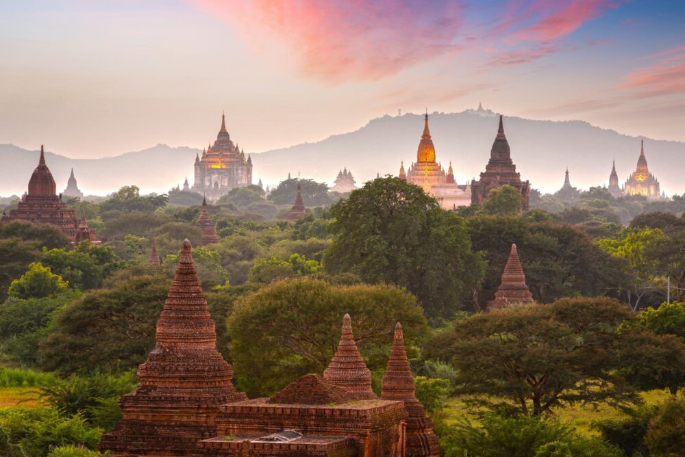 Temples de Bagan en Birmanie