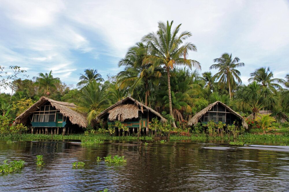 Villages indigènes dans Le delta de l’Orénoque