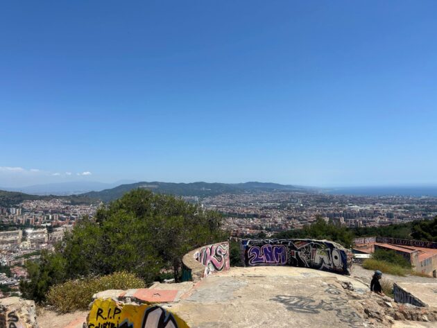 Vue de la ville depuis les Bunkers del Carmel.