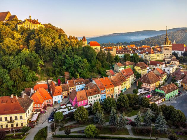 Vue du centre médiéval de Sighisoara