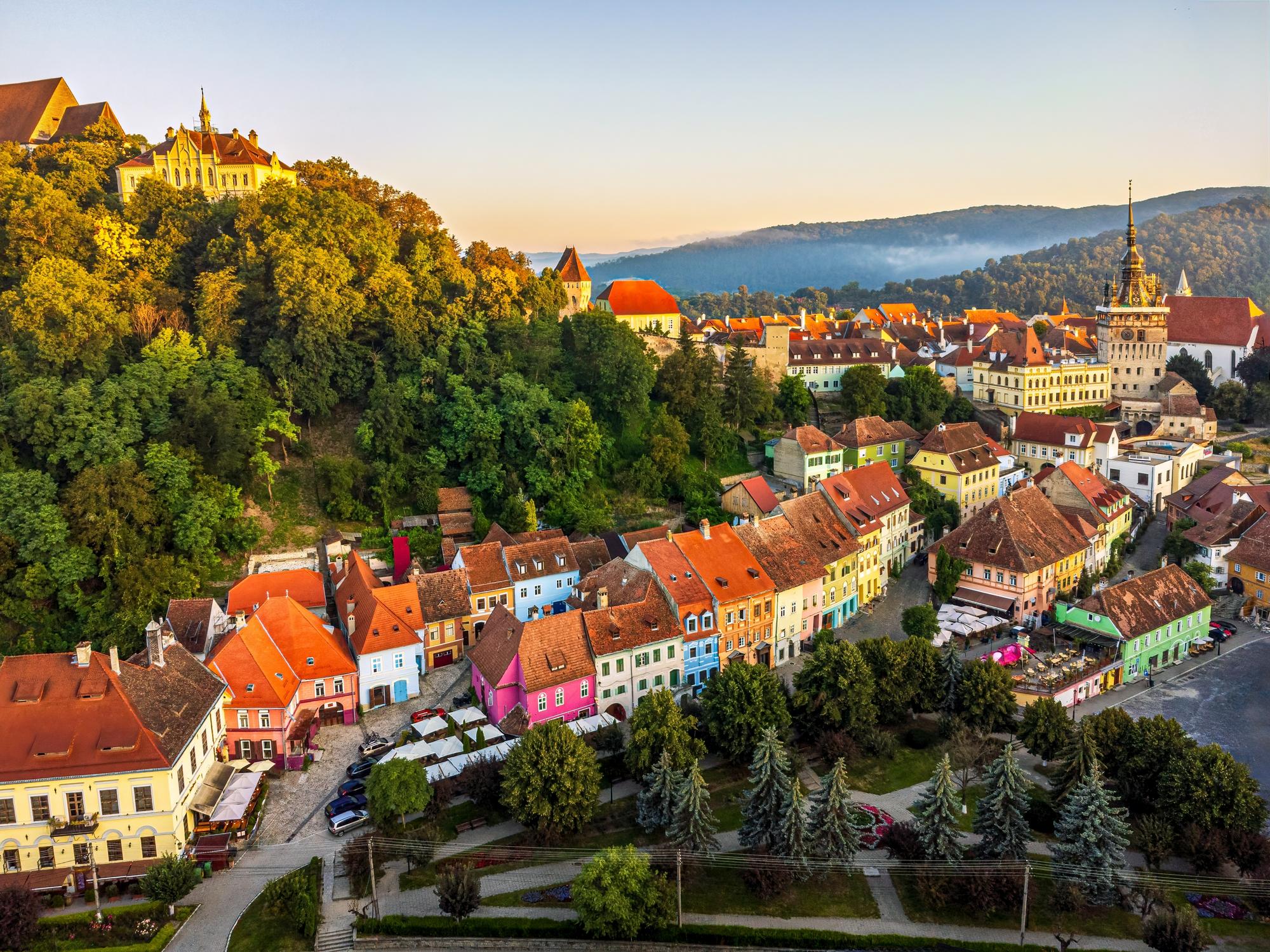 Vue du centre médiéval de Sighisoara