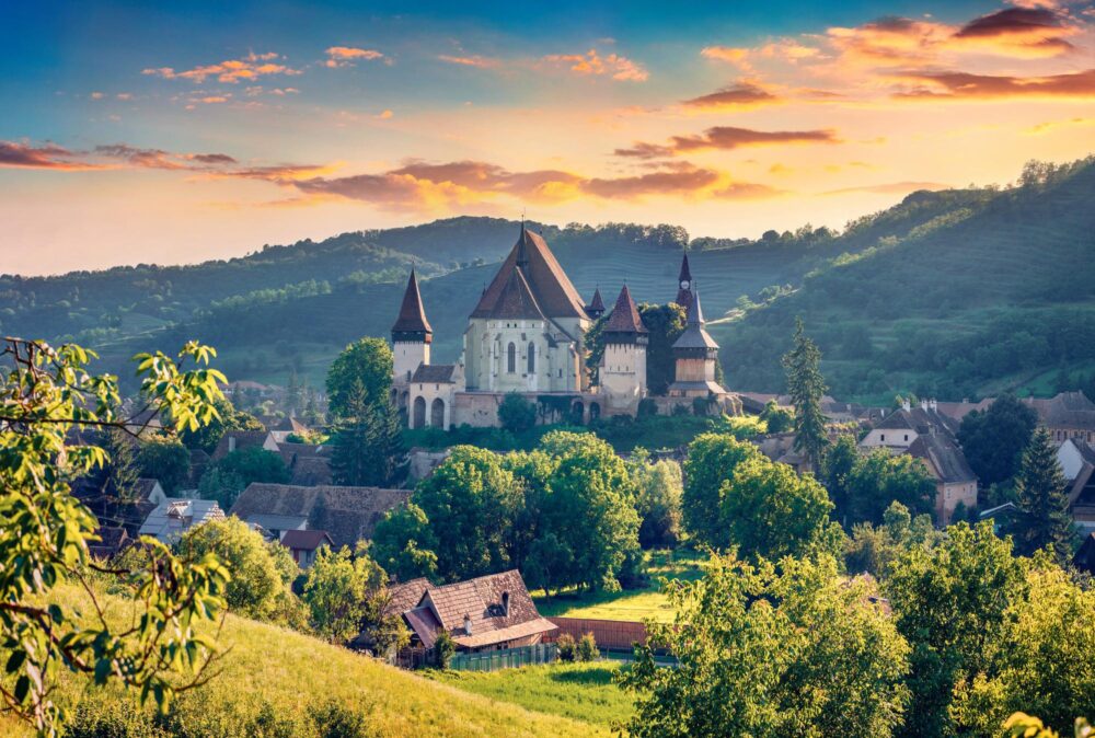 Vue sur Biertan