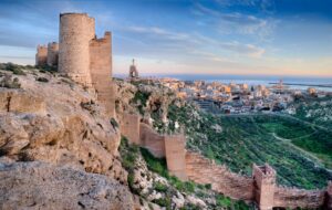 Vue sur l'Alcazaba d'Almeria