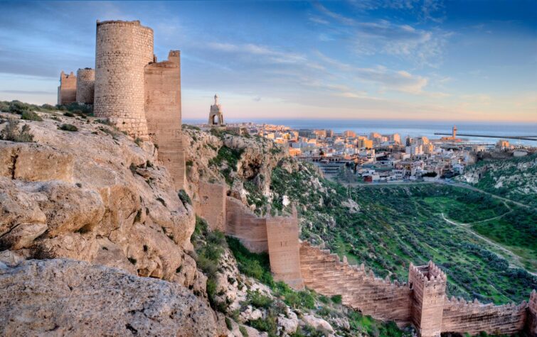 Vue sur l'Alcazaba d'Almeria