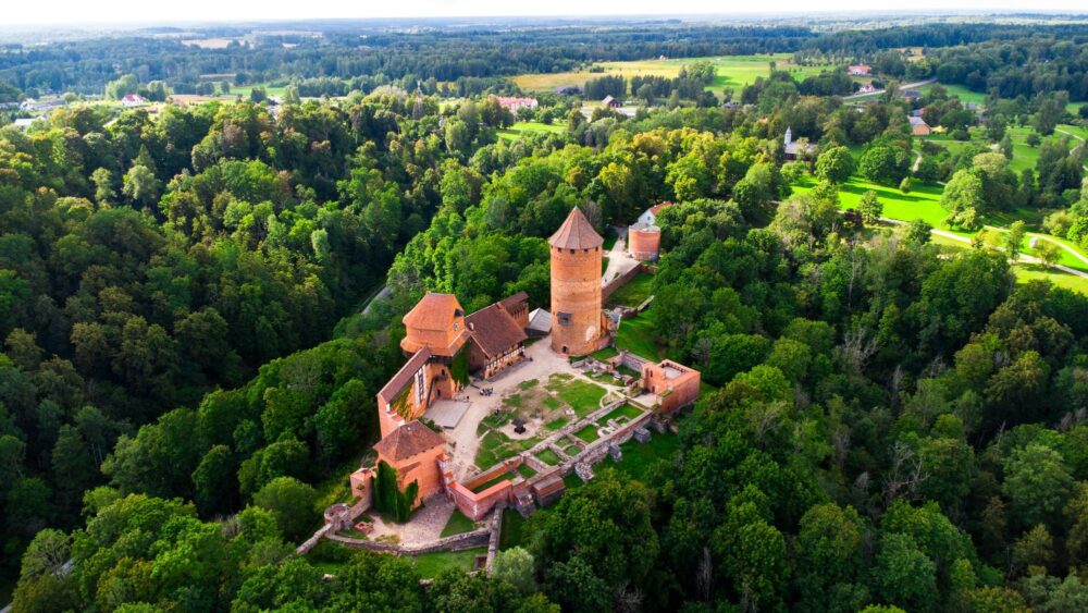 Vue sur le Château de Turaida