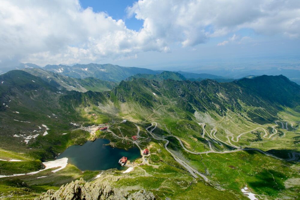 Vue sur le lac Balea