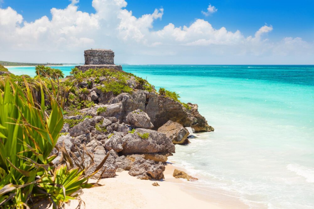 Ancienne ruines mayas et plage, Playa El Castillo Tulum