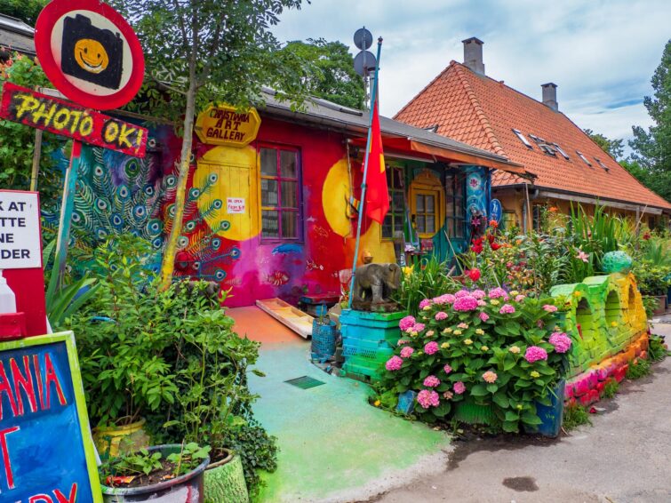 Atelier d'art dans le quartier de Christiana