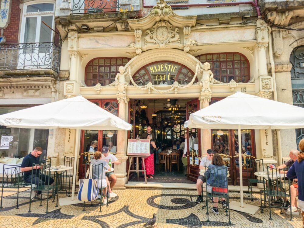 Façade du Majestic Café à Porto