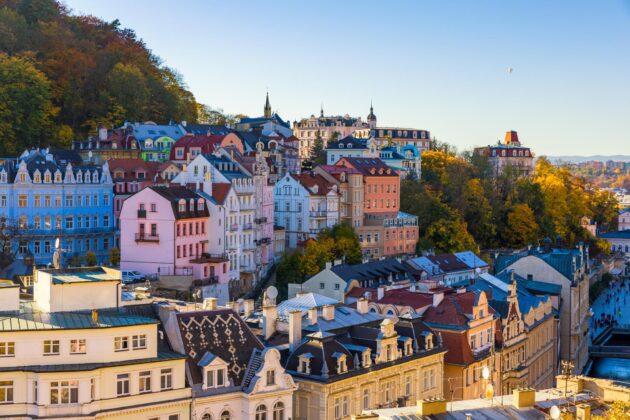 Karlovy Vary à l'automne