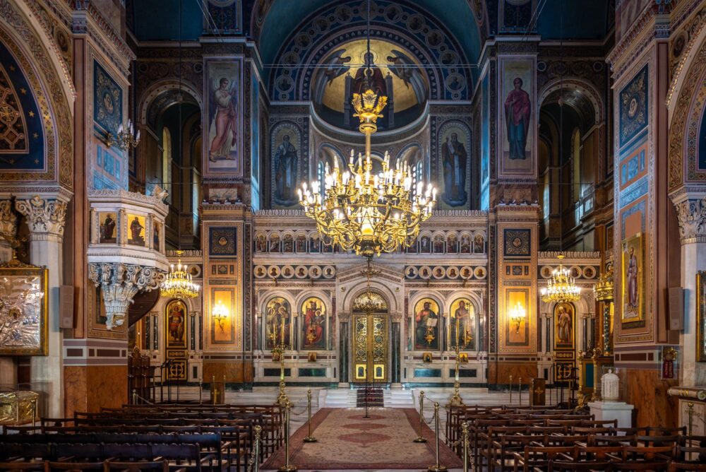 La Cathédrale métropolitaine à Athènes en Grèce