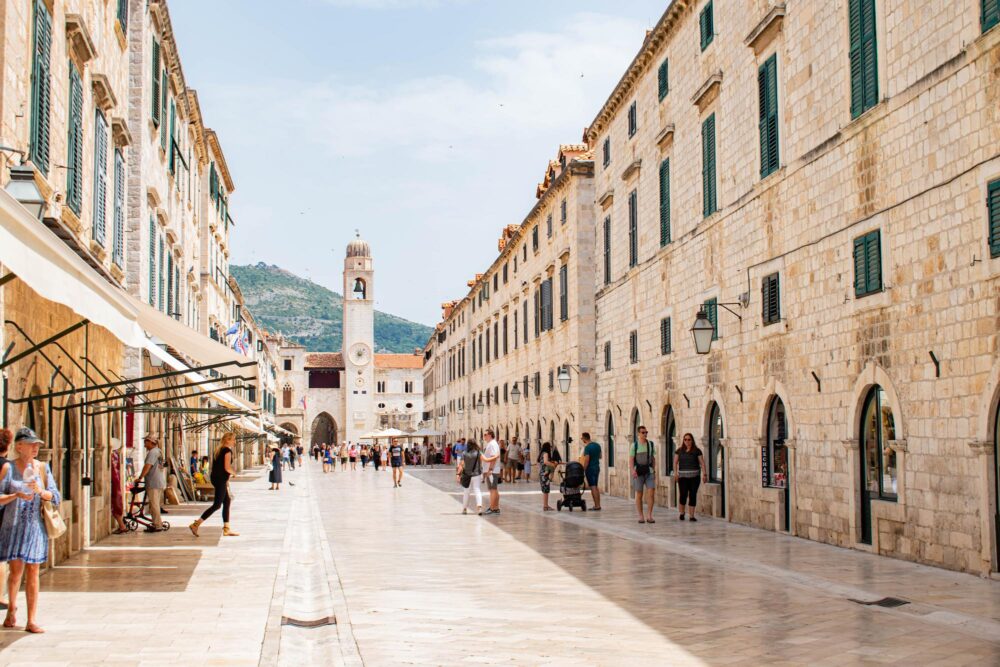 Le Stradun à Dubrovnik en Croatie