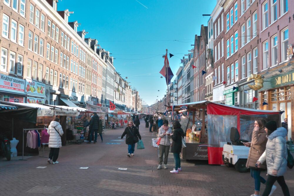 Le marché Albert Cuyp à Amsterdam
