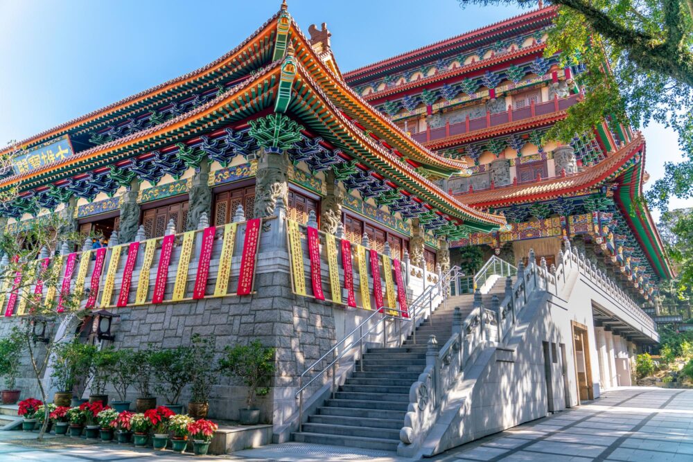Le monastère de Po Lin, Hong Kong