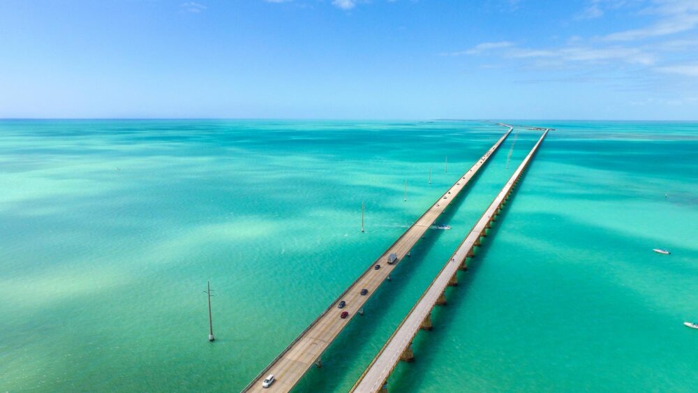 Le pont Seven Mile Bridge pour aller dans les Keys en Floride