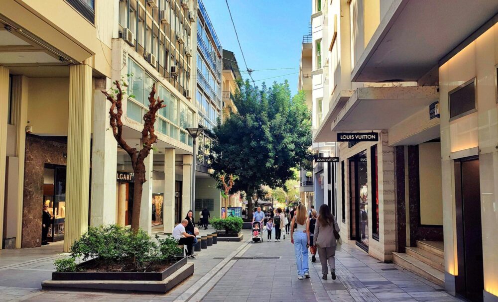 Le quartier de Kolonaki à Athènes en Grèce