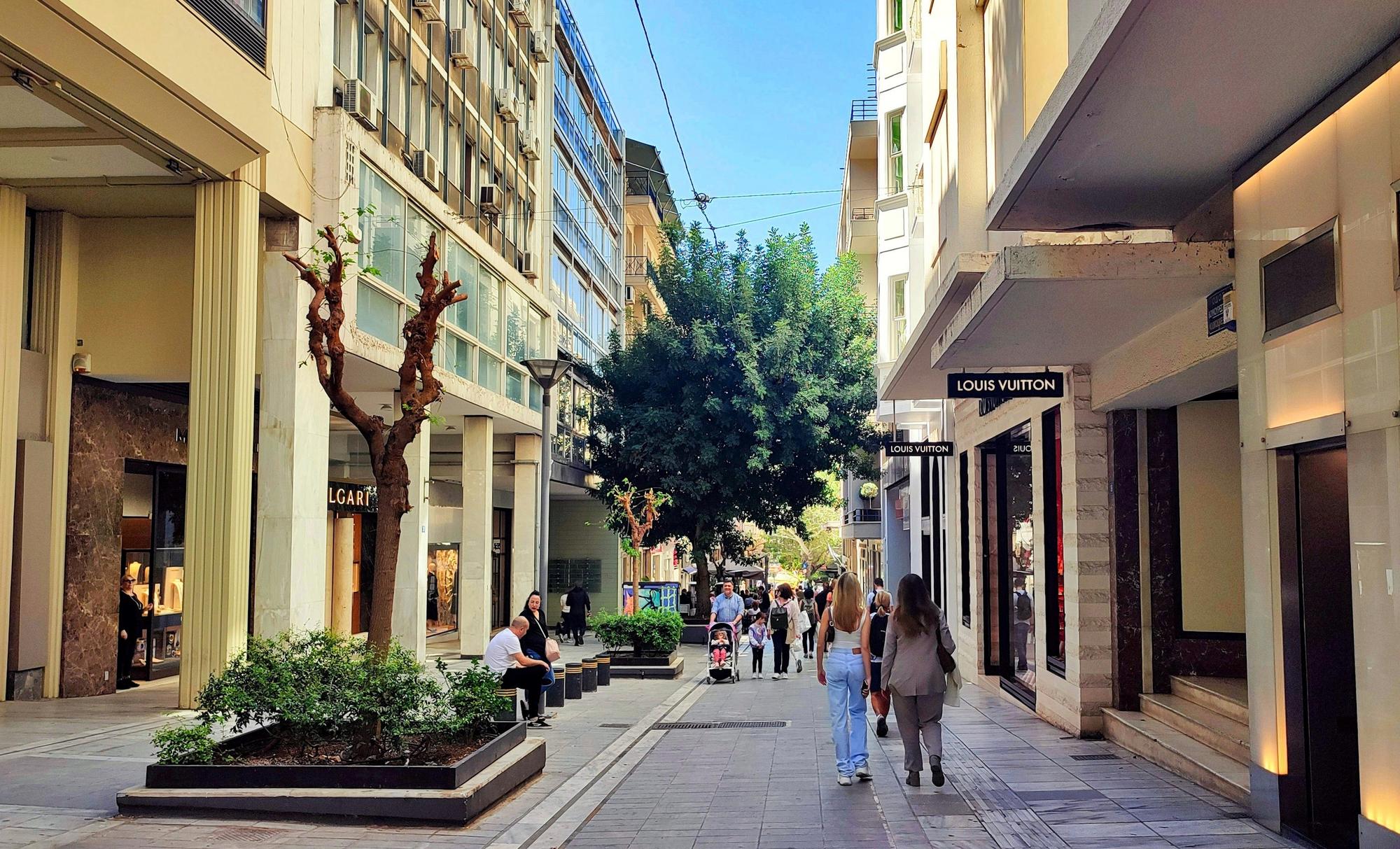 Le quartier de Kolonaki à Athènes en Grèce