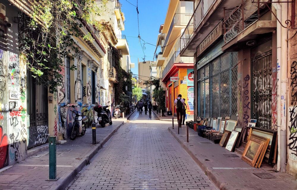 Le quartier de Psiri à Athènes