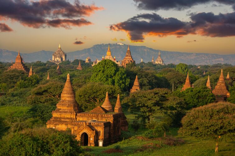 Le site archéologique de Bagan, Birmanie