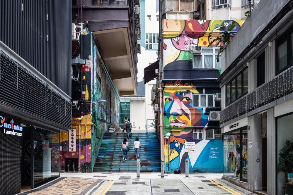 Le street art, Hong Kong