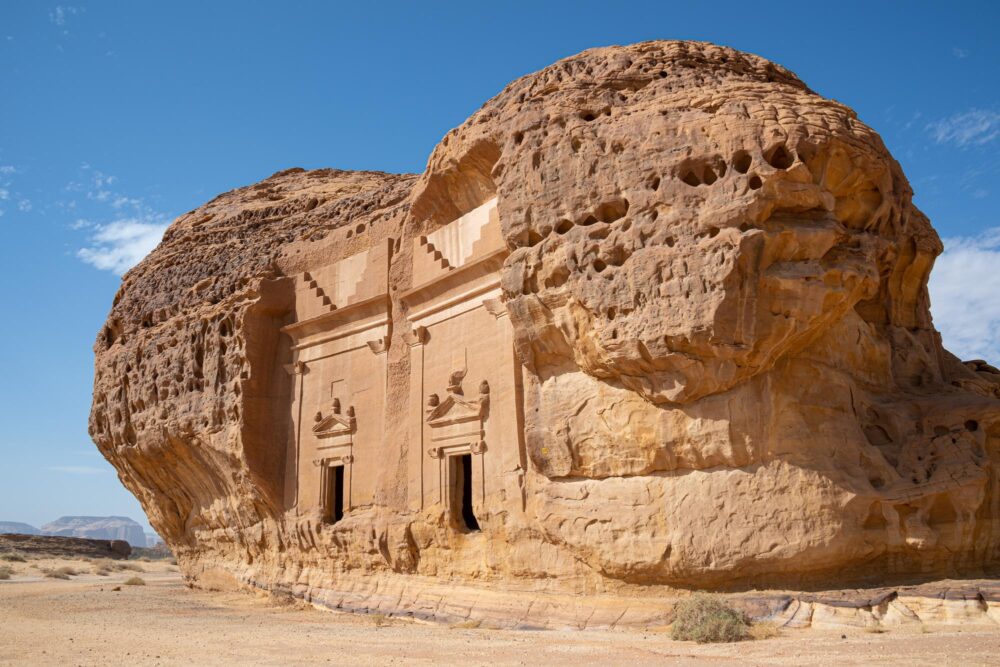 Les vestiges de l'ancienne cité Madain Saleh en Arabie Saoudite